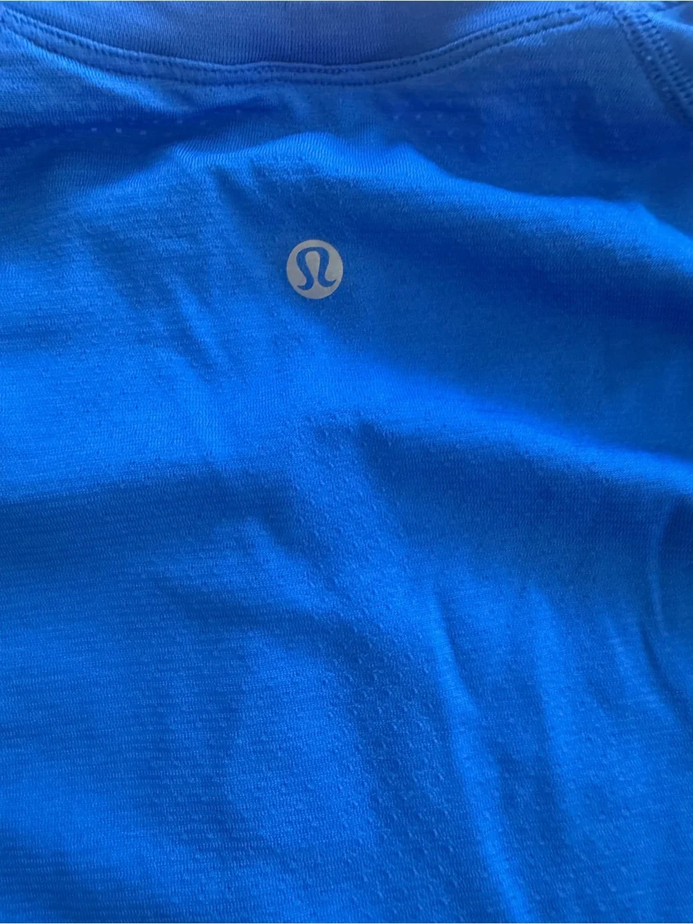 lululemon athletica long sleeve tee in bright blue